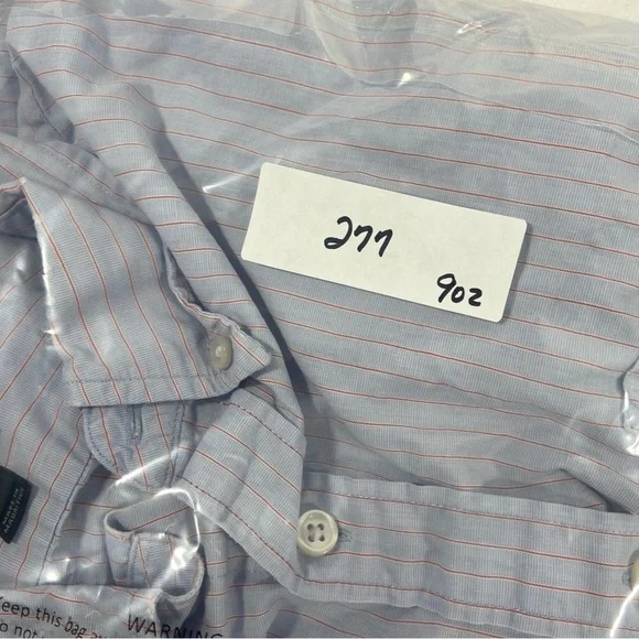 J.Crew Men’s Button Down Shirt Size Medium Slim Pin Stripe Preppy - Picture 10 of 10